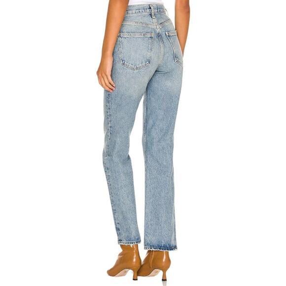 Agolde The Mid Rise Relaxed Bootcut Frayed Hem Size 28 - Picture 14 of 14